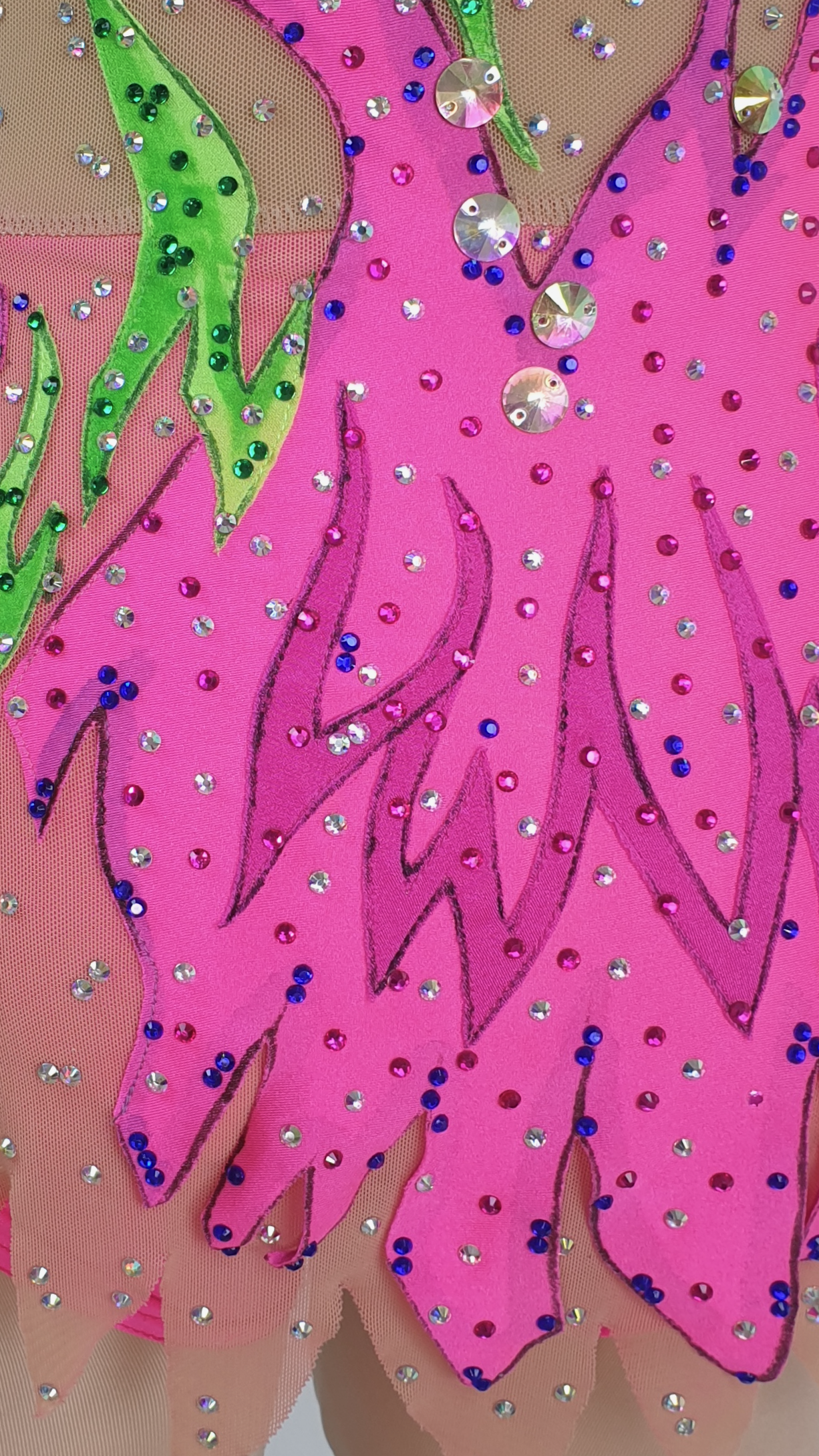 MYR300 rental price Neon Pink & Green Leotard (MYR550 at Checkout Includes Security Deposit)