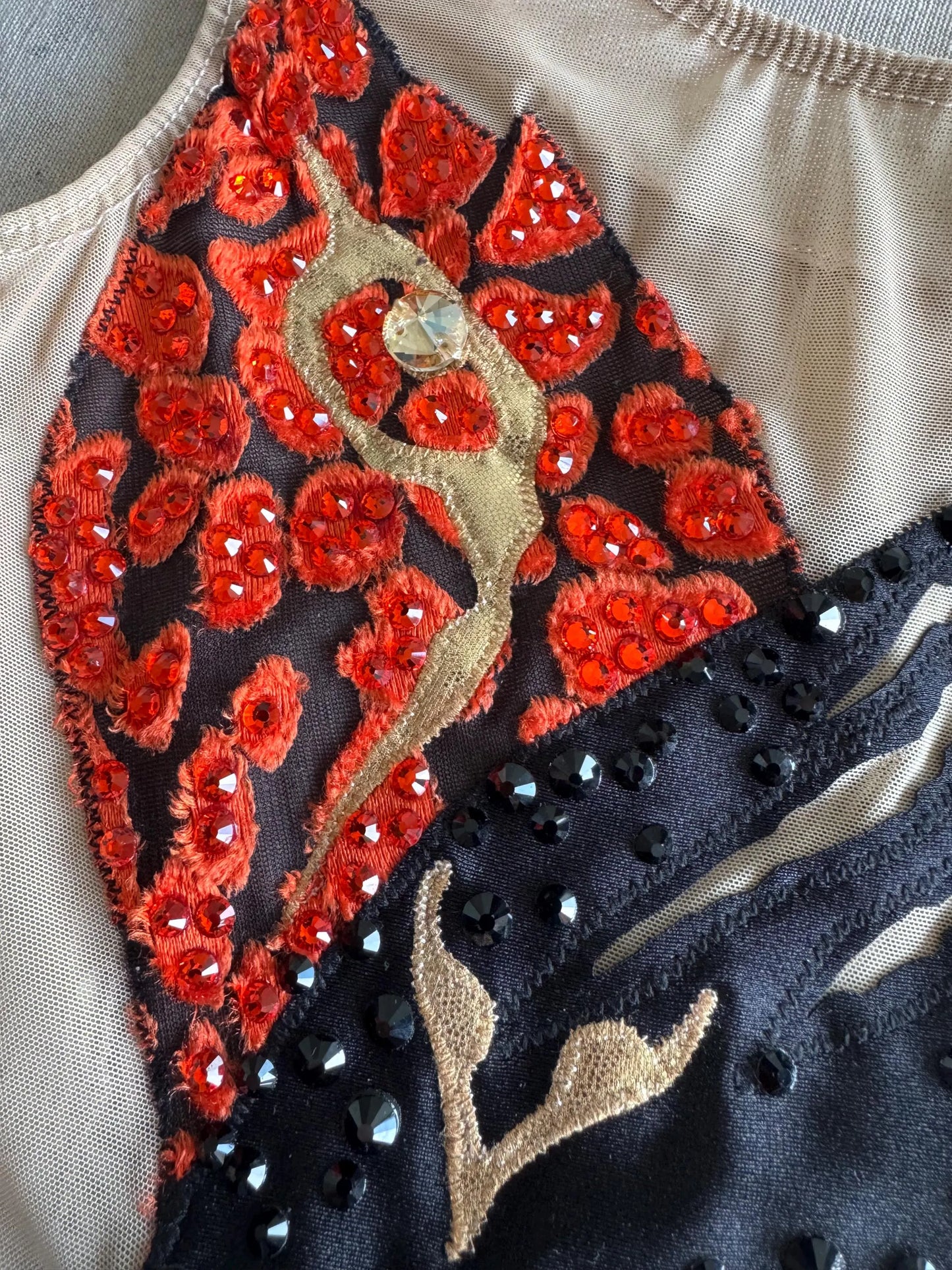 Orange Black Tiger Eye Leotard (H 96.5cm)