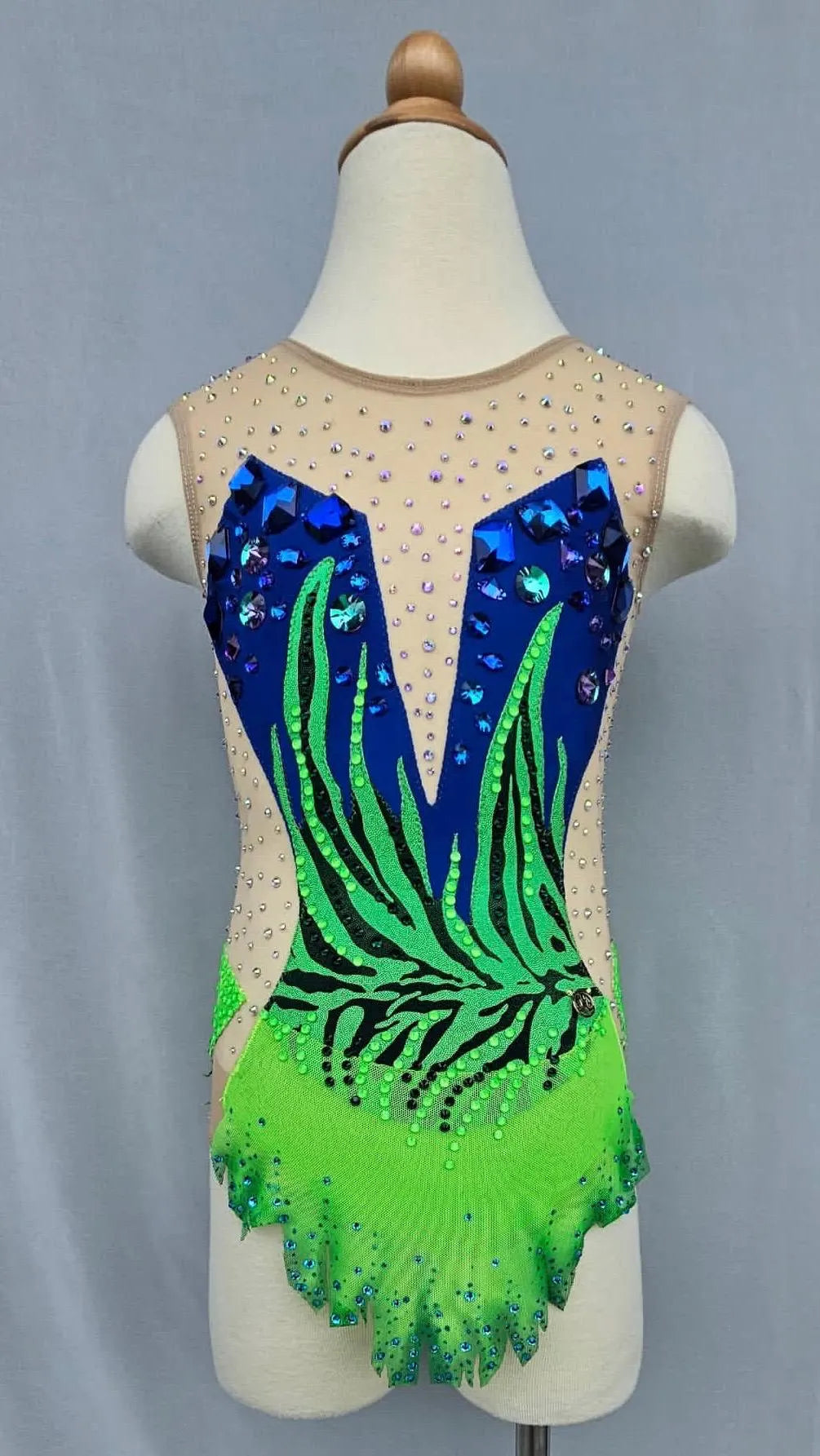 Neon Green & Blue Leotard (H 112cm)
