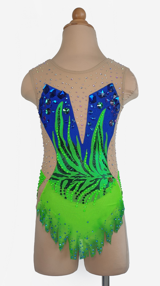BRAND NEW UNWORN! MYR600 rental price Neon Green & Blue Leotard (MYR2,500 at Checkout Includes Security Deposit)