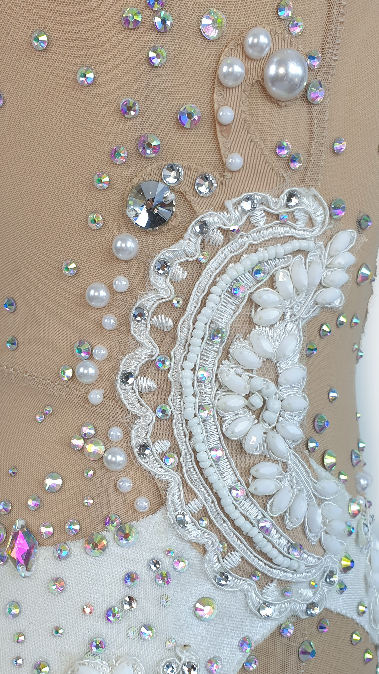 BRAND NEW UNWORN! MYR600 rental price White Lace Leotard (MYR2,500 at Checkout Includes Security Deposit)