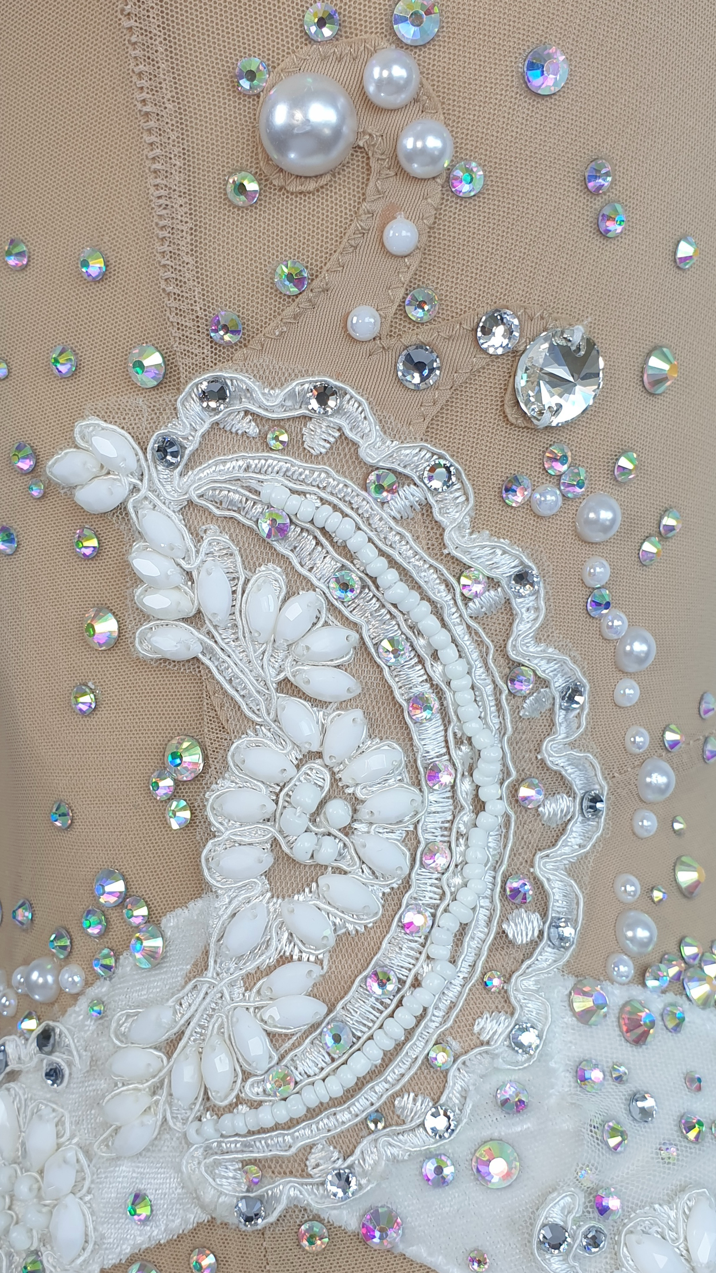 BRAND NEW UNWORN! MYR600 rental price White Lace Leotard (MYR2,500 at Checkout Includes Security Deposit)