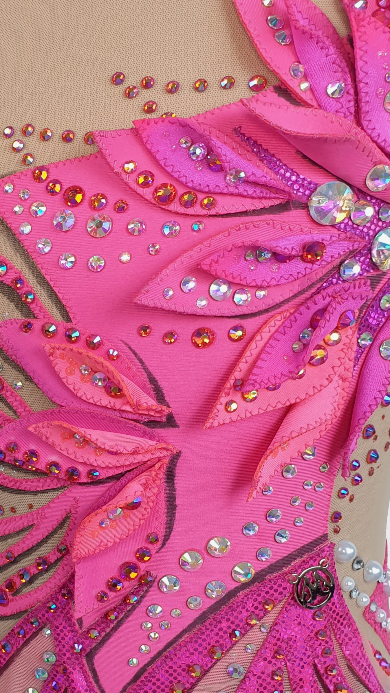 BRAND NEW UNWORN! MYR600 rental price Pink Leaf Leotard (MYR2,500 at Checkout Includes Security Deposit)