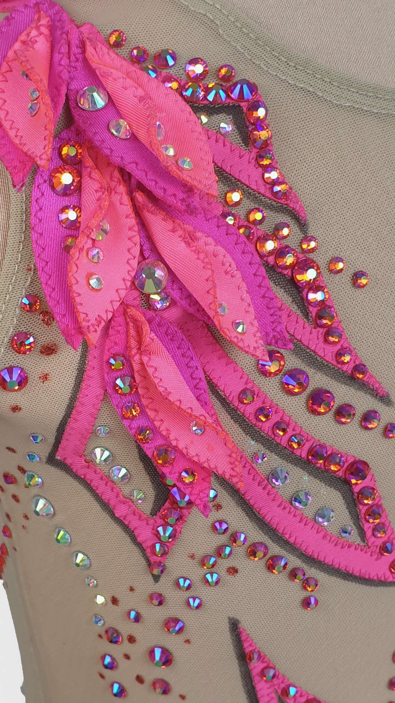 BRAND NEW UNWORN! MYR600 rental price Pink Leaf Leotard (MYR2,500 at Checkout Includes Security Deposit)