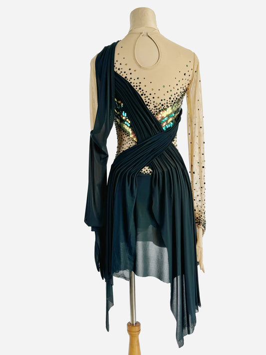 Celestia Teal Sequin Leotard
