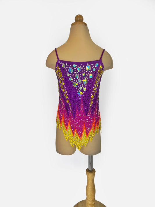 Fiery Sunset Rhythmic Gymnastics Leotard