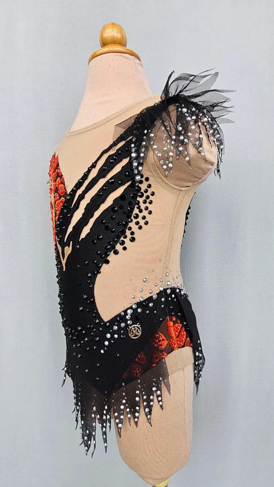 Orange Black Tiger Eye Leotard (H 96.5cm)