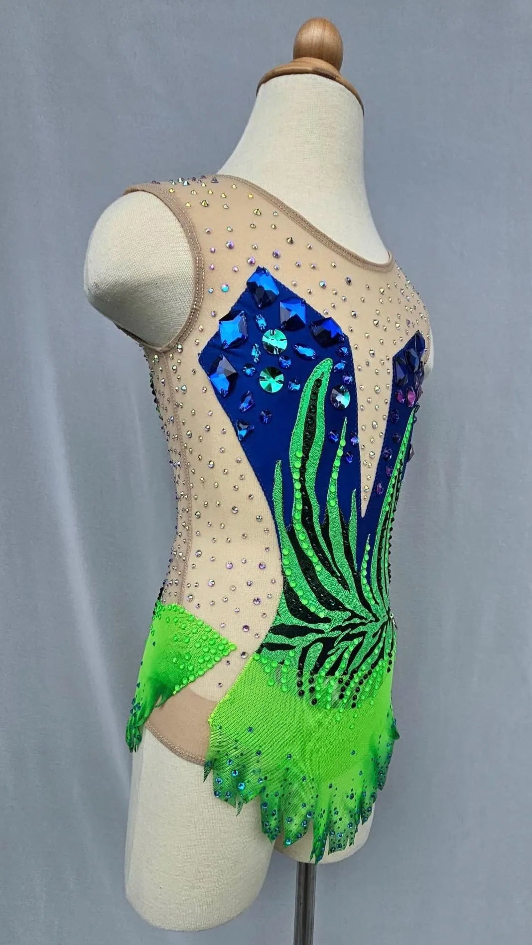 Neon Green & Blue Leotard (H 112cm)
