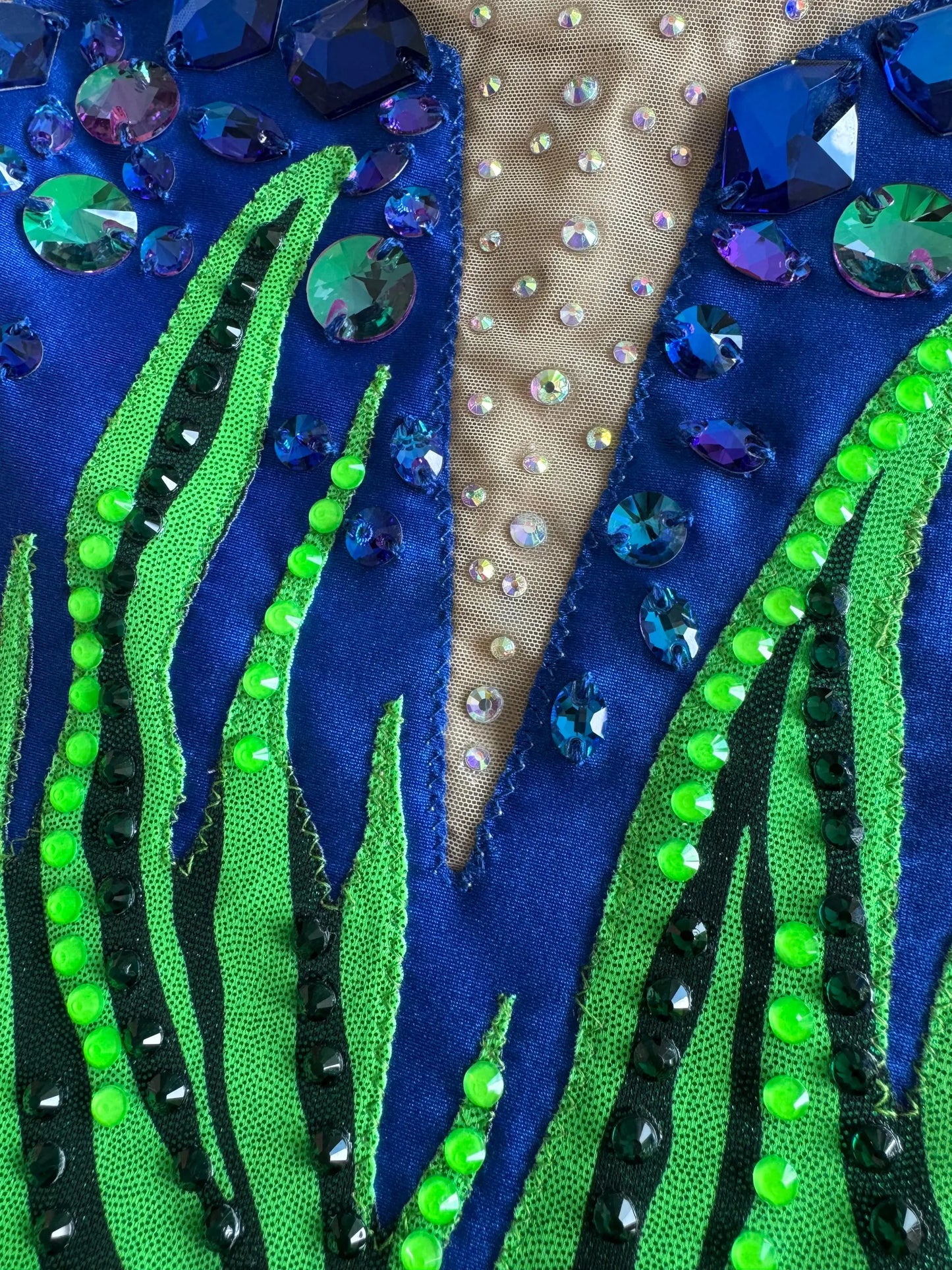Neon Green & Blue Leotard (H 112cm)