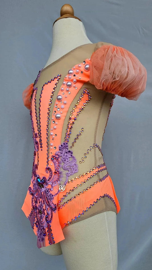 Peach Lace Leotard (H 120cm)