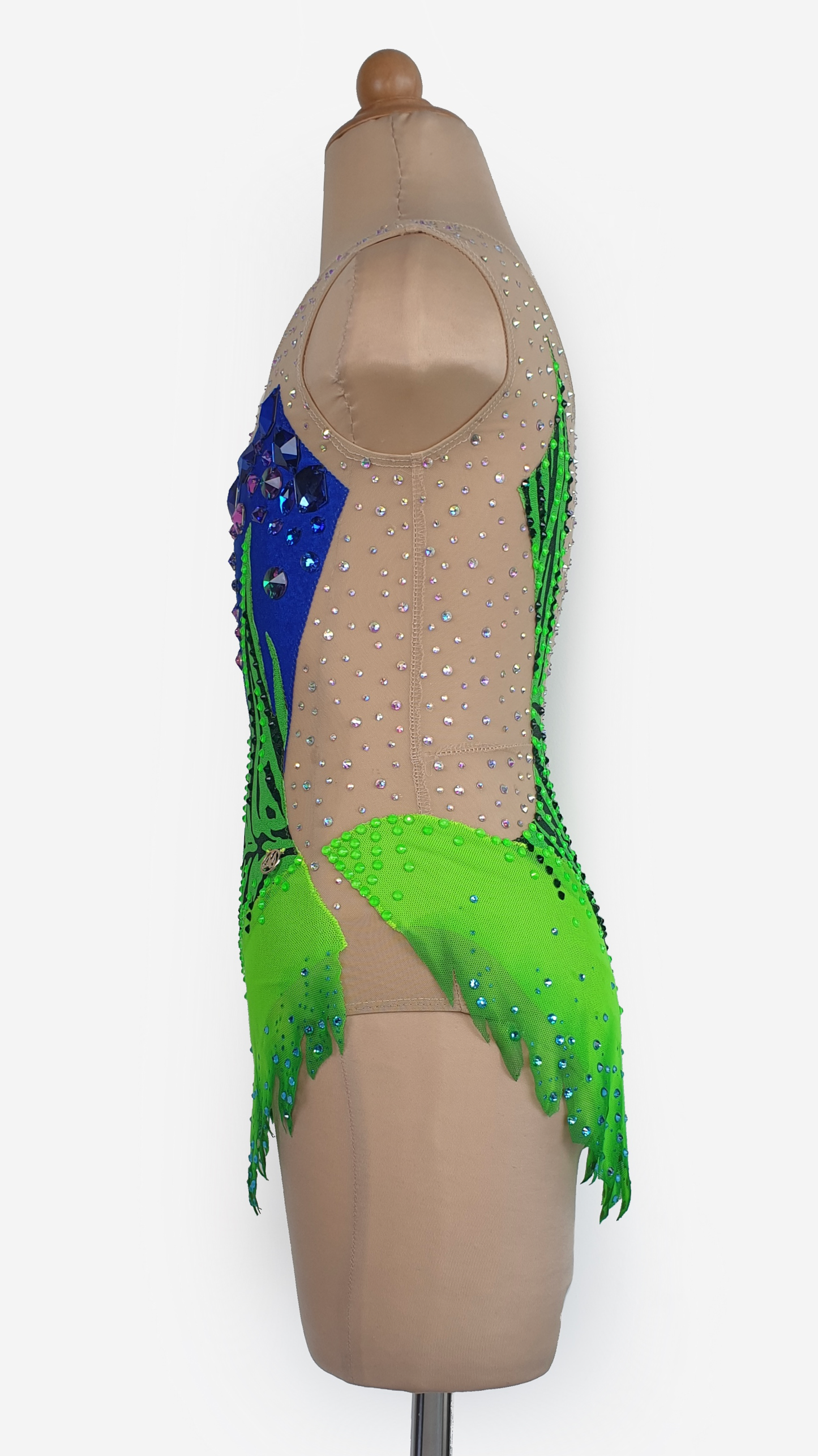 BRAND NEW UNWORN! MYR600 rental price Neon Green & Blue Leotard (MYR2,500 at Checkout Includes Security Deposit)