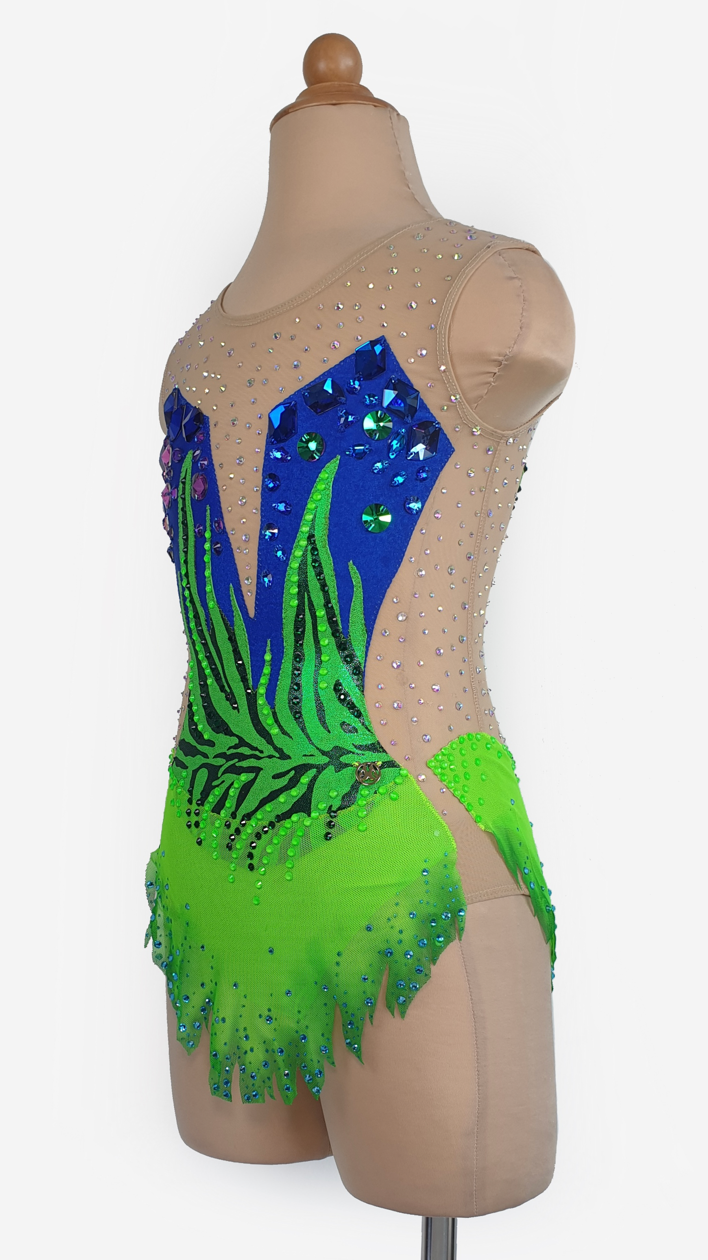 BRAND NEW UNWORN! MYR600 rental price Neon Green & Blue Leotard (MYR2,500 at Checkout Includes Security Deposit)