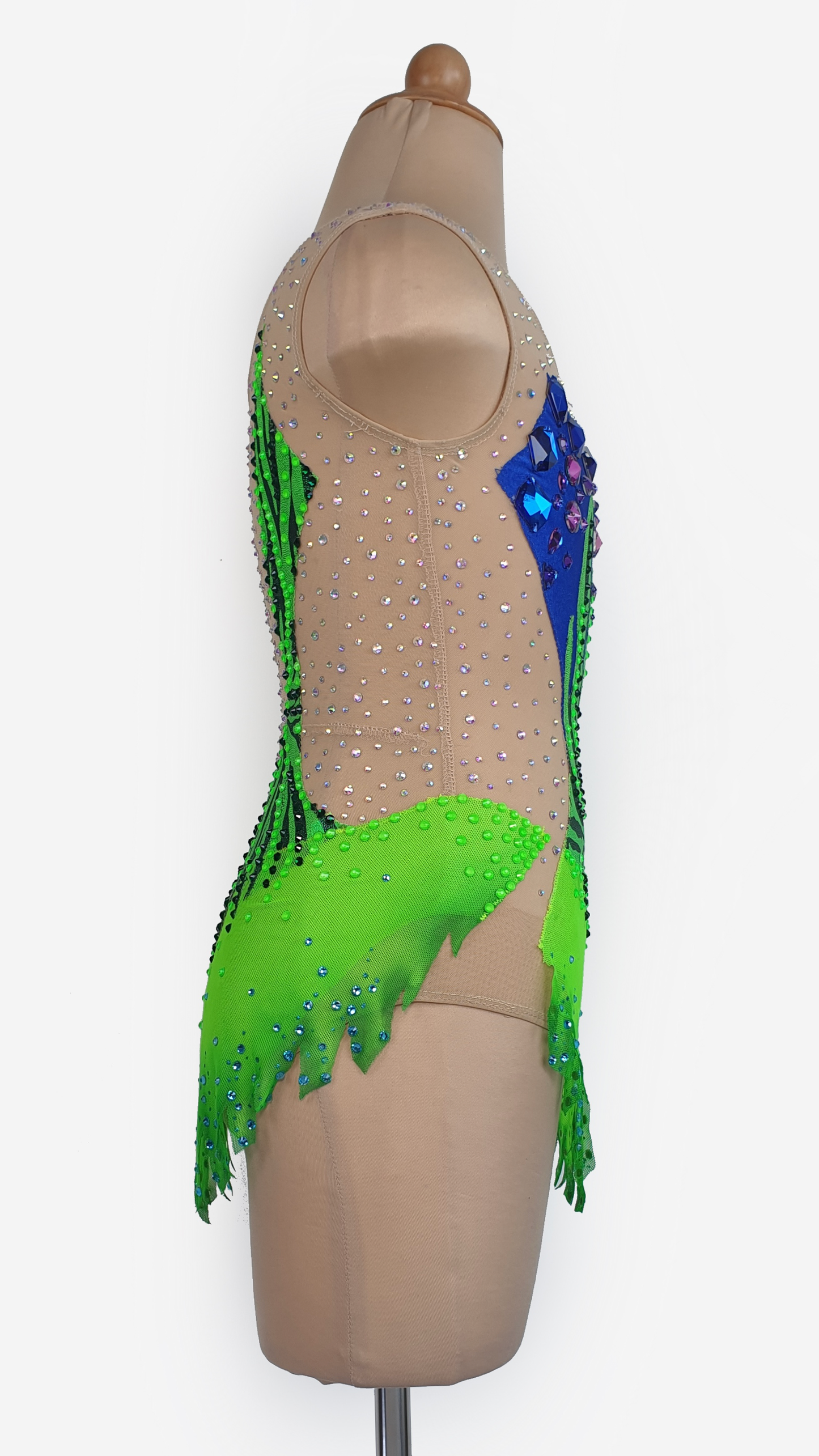 BRAND NEW UNWORN! MYR600 rental price Neon Green & Blue Leotard (MYR2,500 at Checkout Includes Security Deposit)