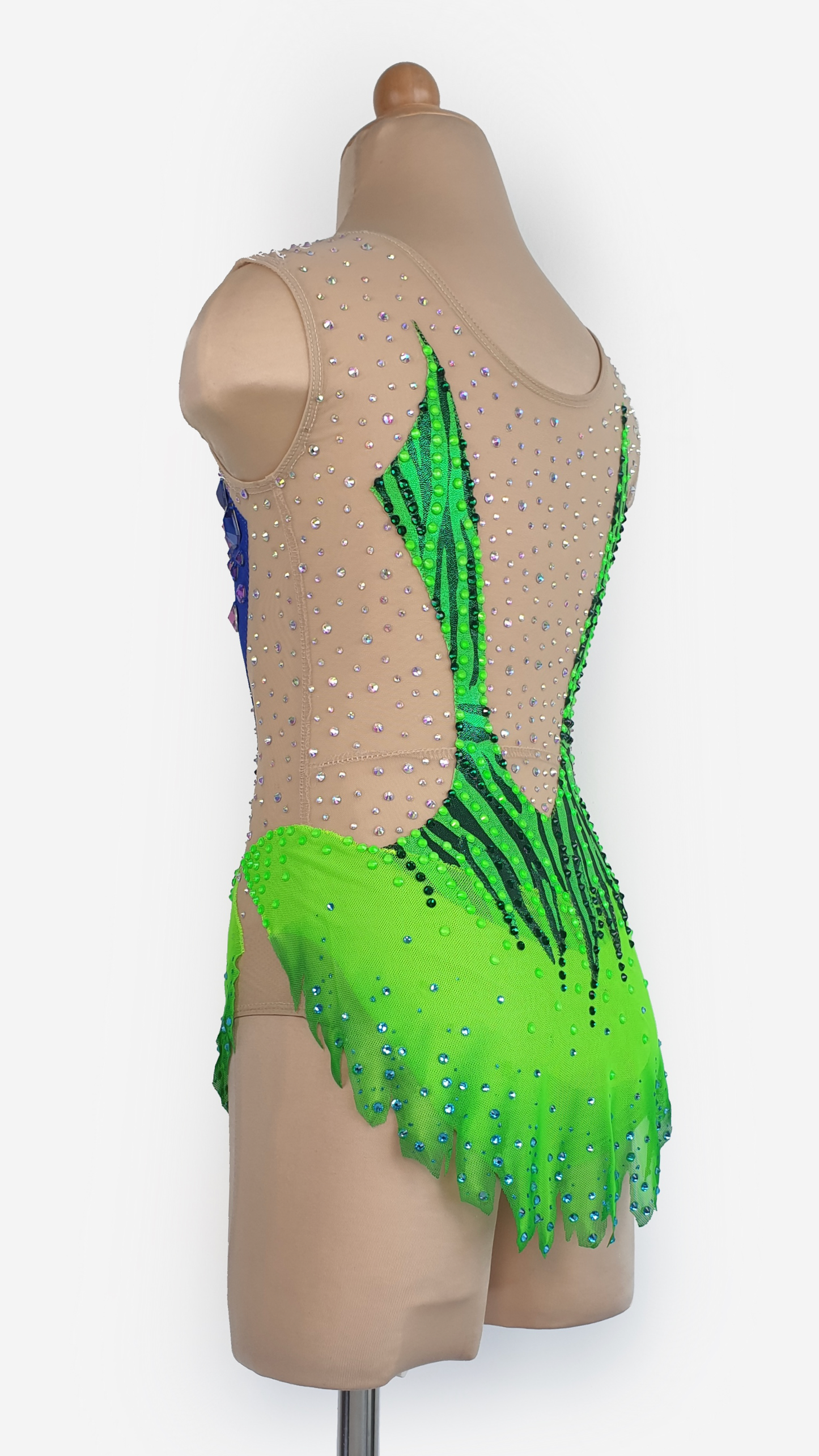 BRAND NEW UNWORN! MYR600 rental price Neon Green & Blue Leotard (MYR2,500 at Checkout Includes Security Deposit)