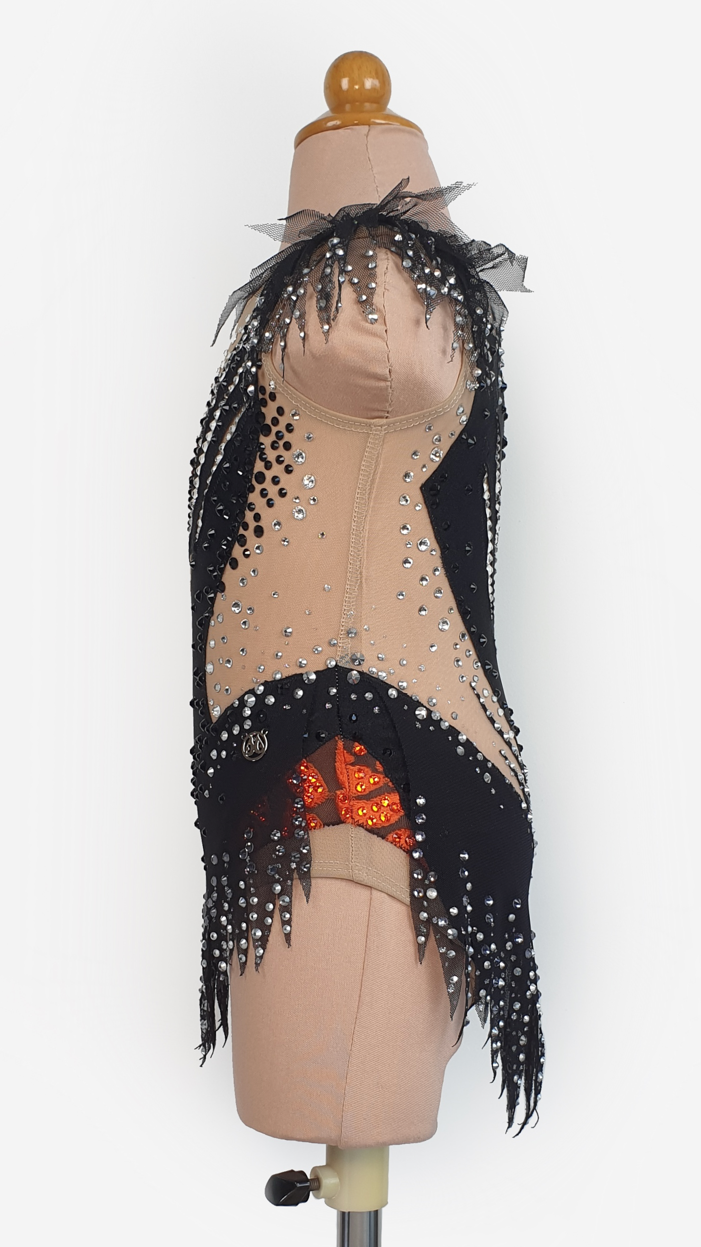 BRAND NEW UNWORN! MYR600 rental price Orange Black Tiger Eye Leotard (MYR2,500 at Checkout Includes Security Deposit)