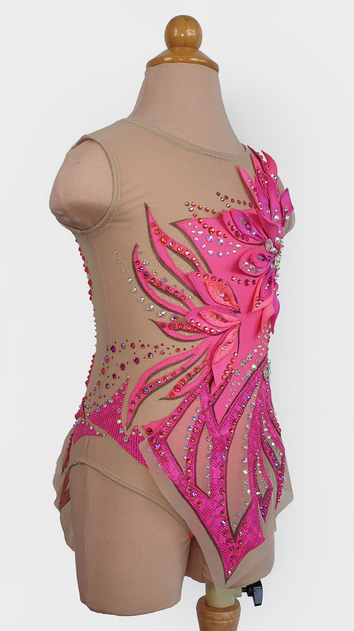BRAND NEW UNWORN! MYR600 rental price Pink Leaf Leotard (MYR2,500 at Checkout Includes Security Deposit)