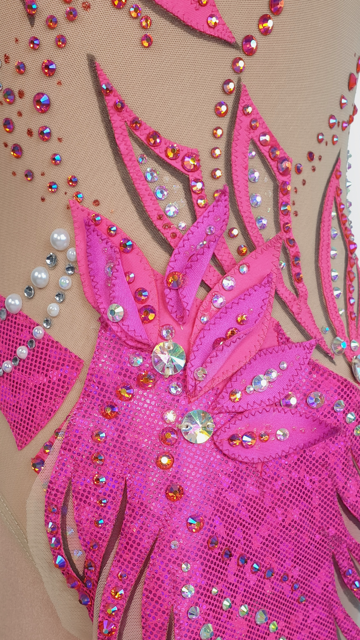 BRAND NEW UNWORN! MYR600 rental price Pink Leaf Leotard (MYR2,500 at Checkout Includes Security Deposit)