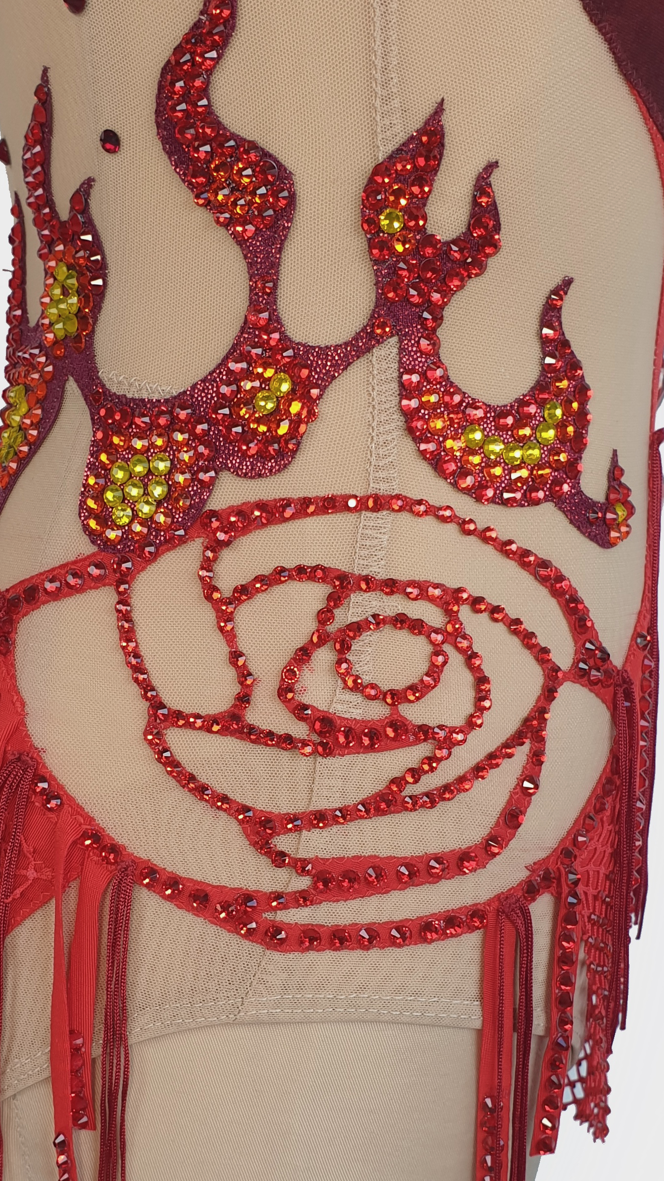 BRAND NEW UNWORN! MYR600 rental price Red Flame Leotard (MYR2,500 at Checkout Includes Security Deposit)