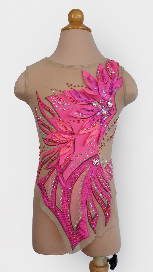 BRAND NEW UNWORN! MYR600 rental price Pink Leaf Leotard (MYR2,500 at Checkout Includes Security Deposit)