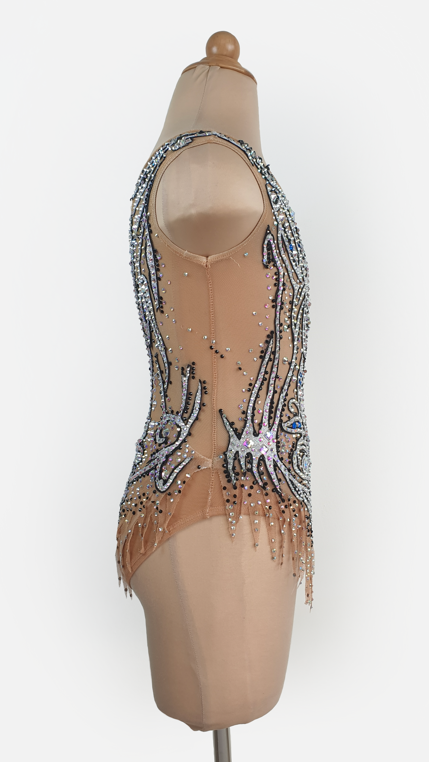 MYR350 rental price Silver Swirl Leotard (MYR1200 at Checkout Includes Security Deposit)