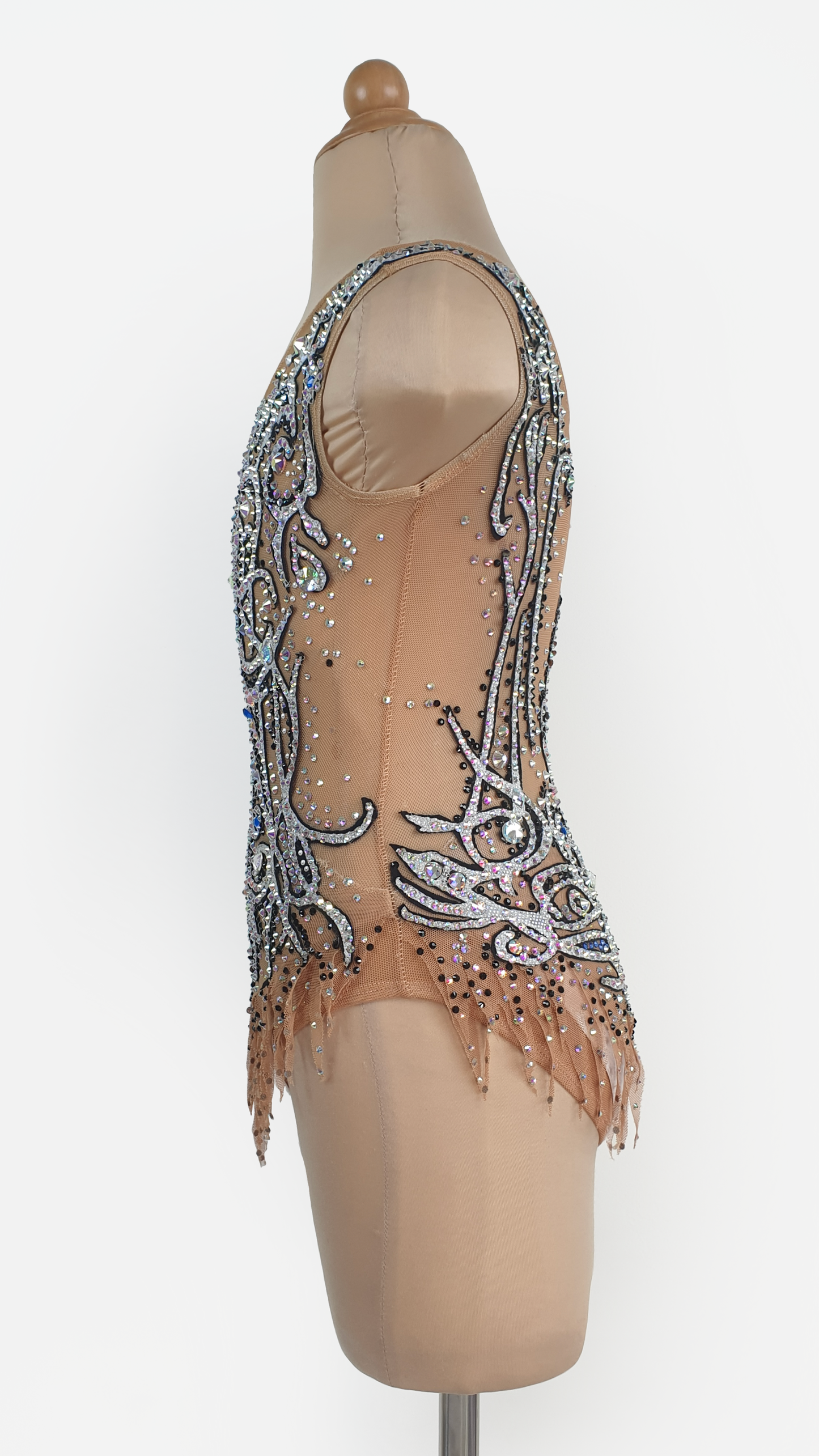 MYR350 rental price Silver Swirl Leotard (MYR1200 at Checkout Includes Security Deposit)