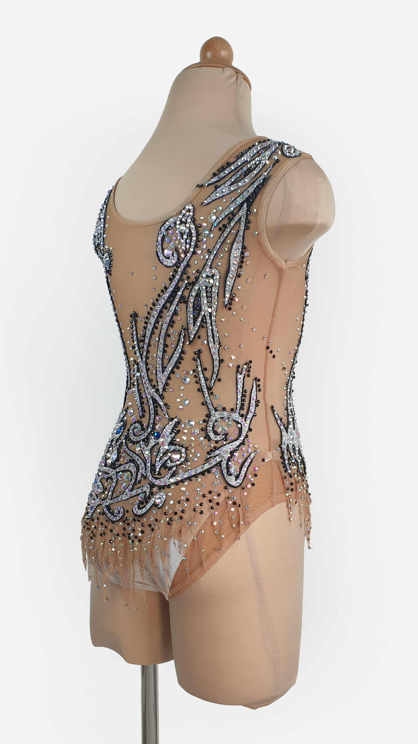 MYR350 rental price Silver Swirl Leotard (MYR1200 at Checkout Includes Security Deposit)