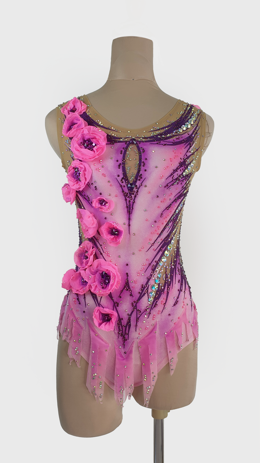 MYR400 rental price Floral Cascade Leotard (MYR1800 at Checkout Includes Security Deposit)