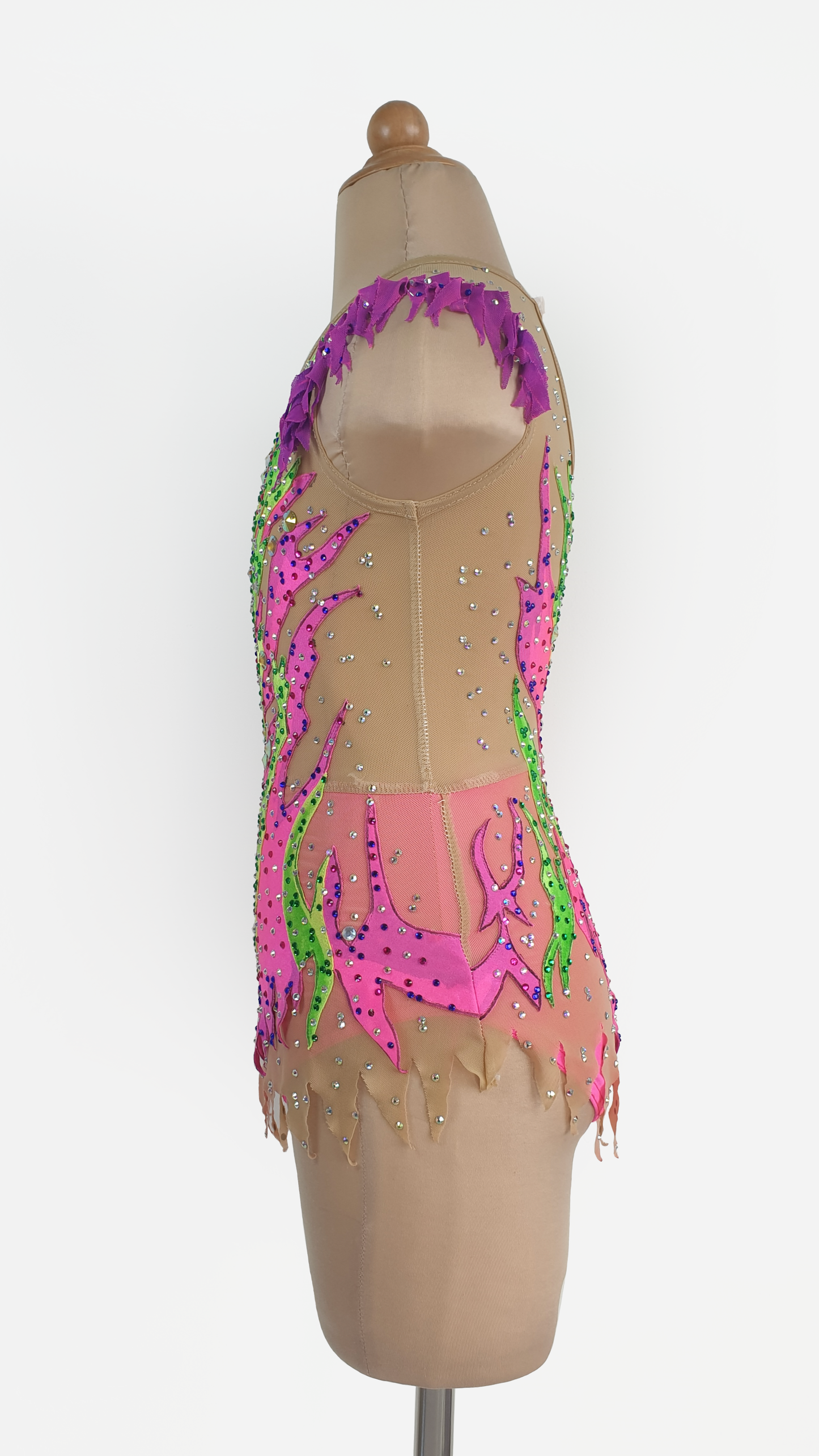 MYR300 rental price Neon Pink & Green Leotard (MYR550 at Checkout Includes Security Deposit)