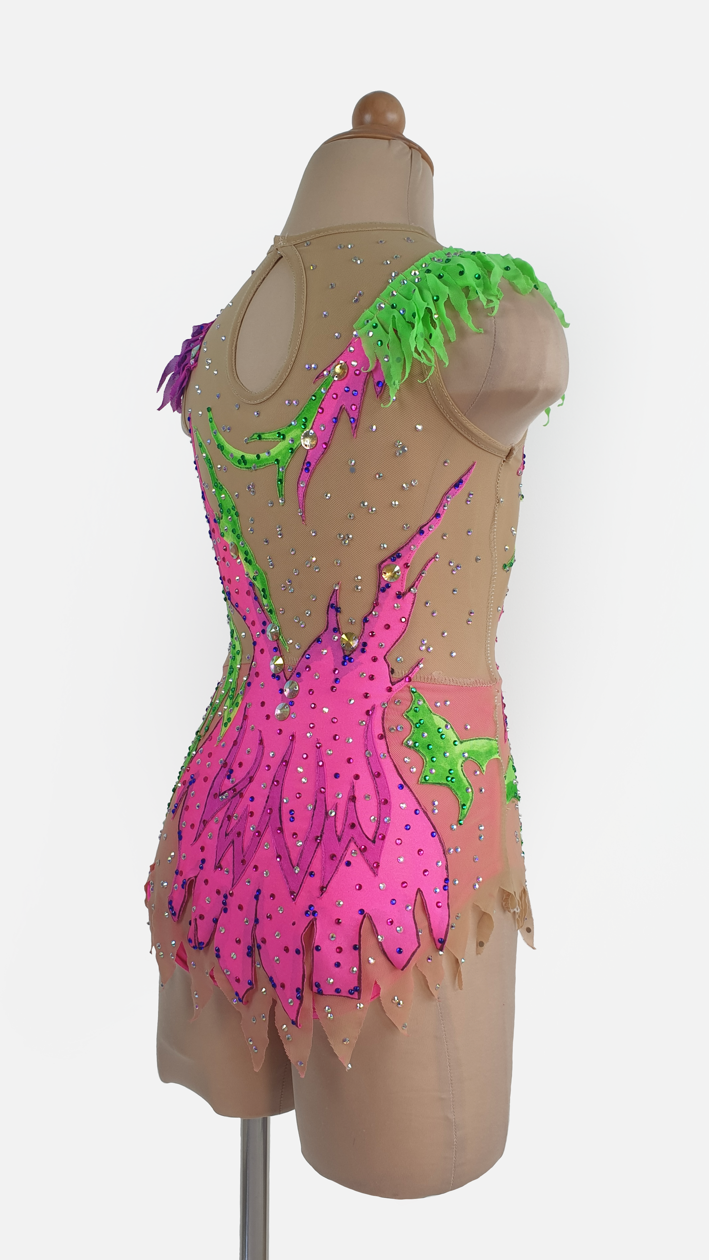 MYR300 rental price Neon Pink & Green Leotard (MYR550 at Checkout Includes Security Deposit)