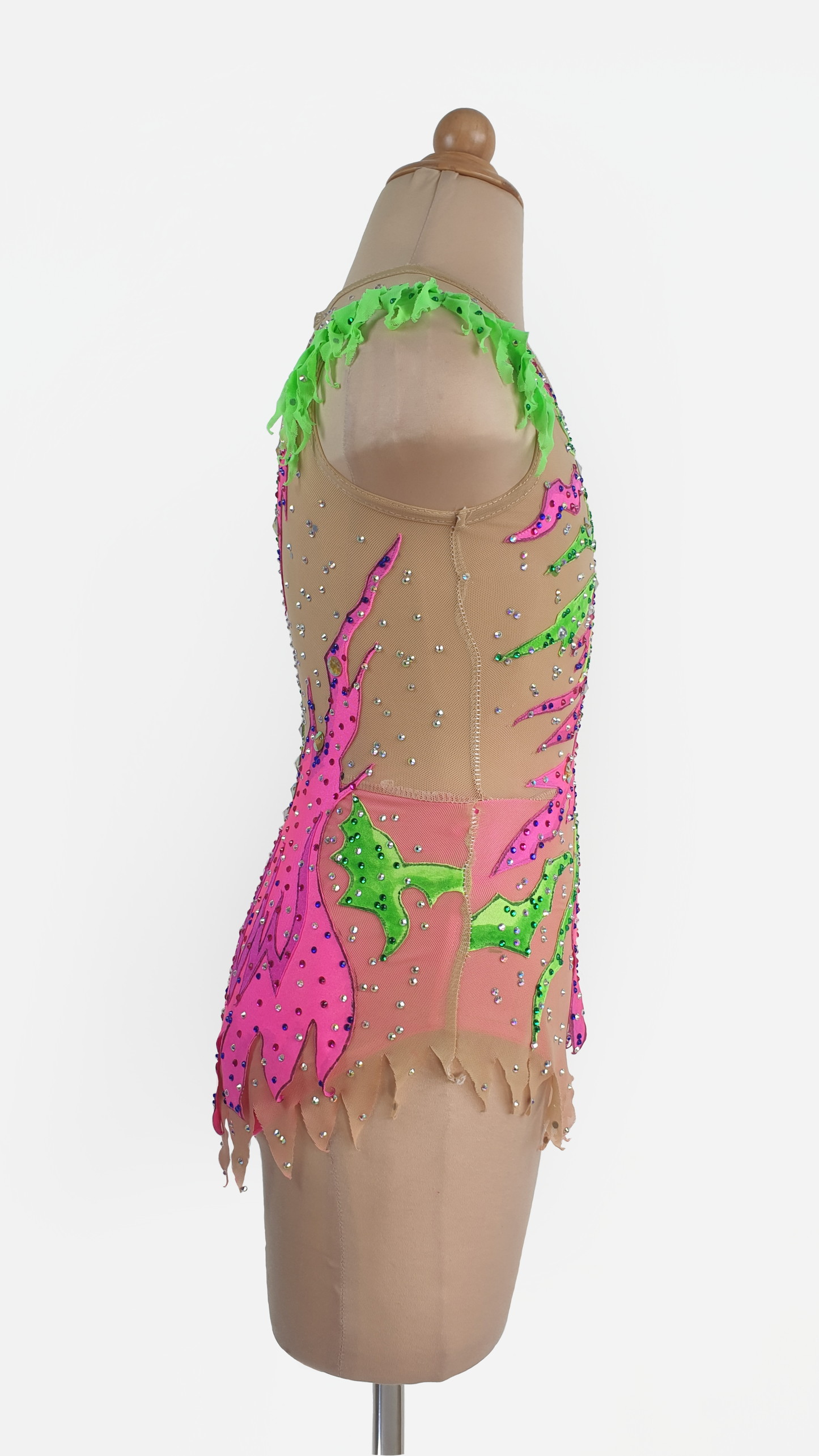 MYR300 rental price Neon Pink & Green Leotard (MYR550 at Checkout Includes Security Deposit)