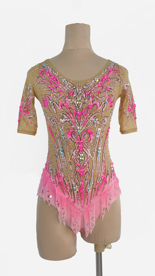 MYR400 rental price Pink-On-Pink Leotard (MYR1800 at Checkout Includes Security Deposit)