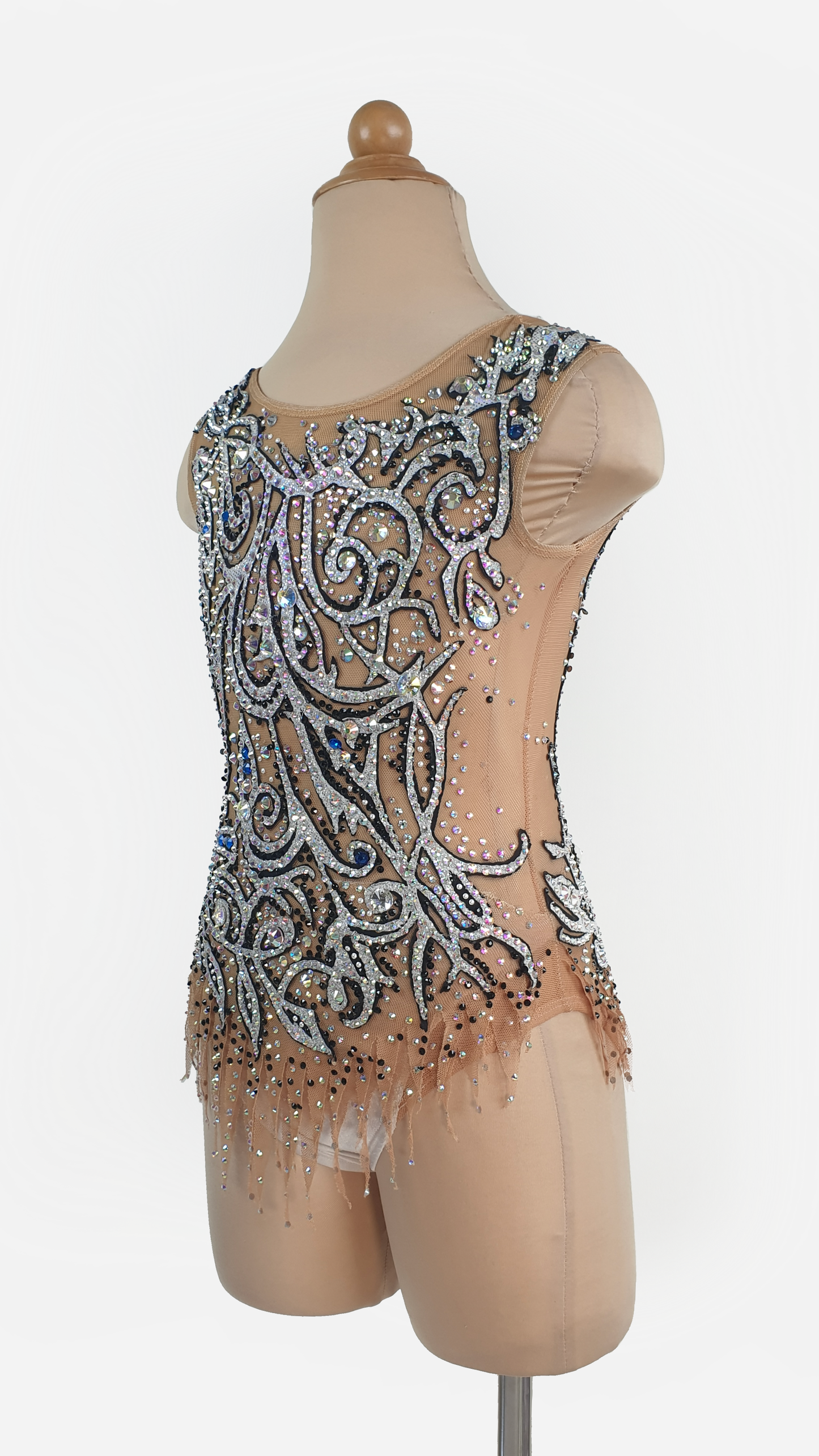 MYR350 rental price Silver Swirl Leotard (MYR1200 at Checkout Includes Security Deposit)