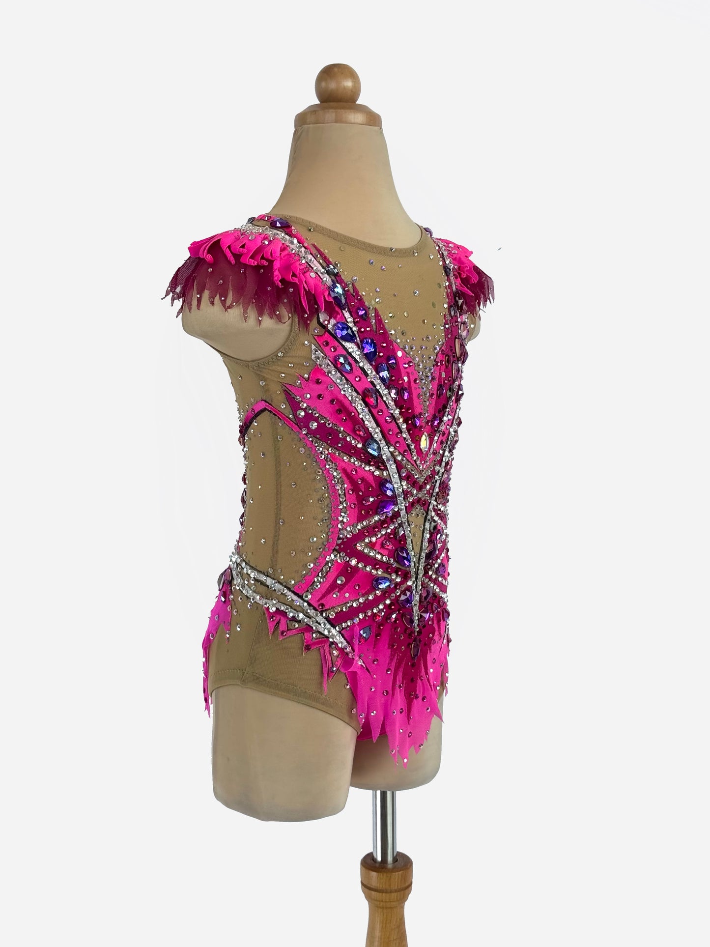 MYR350 rental price Fuchsia Flame Leotard (MYR1000 at Checkout Includes Security Deposit)