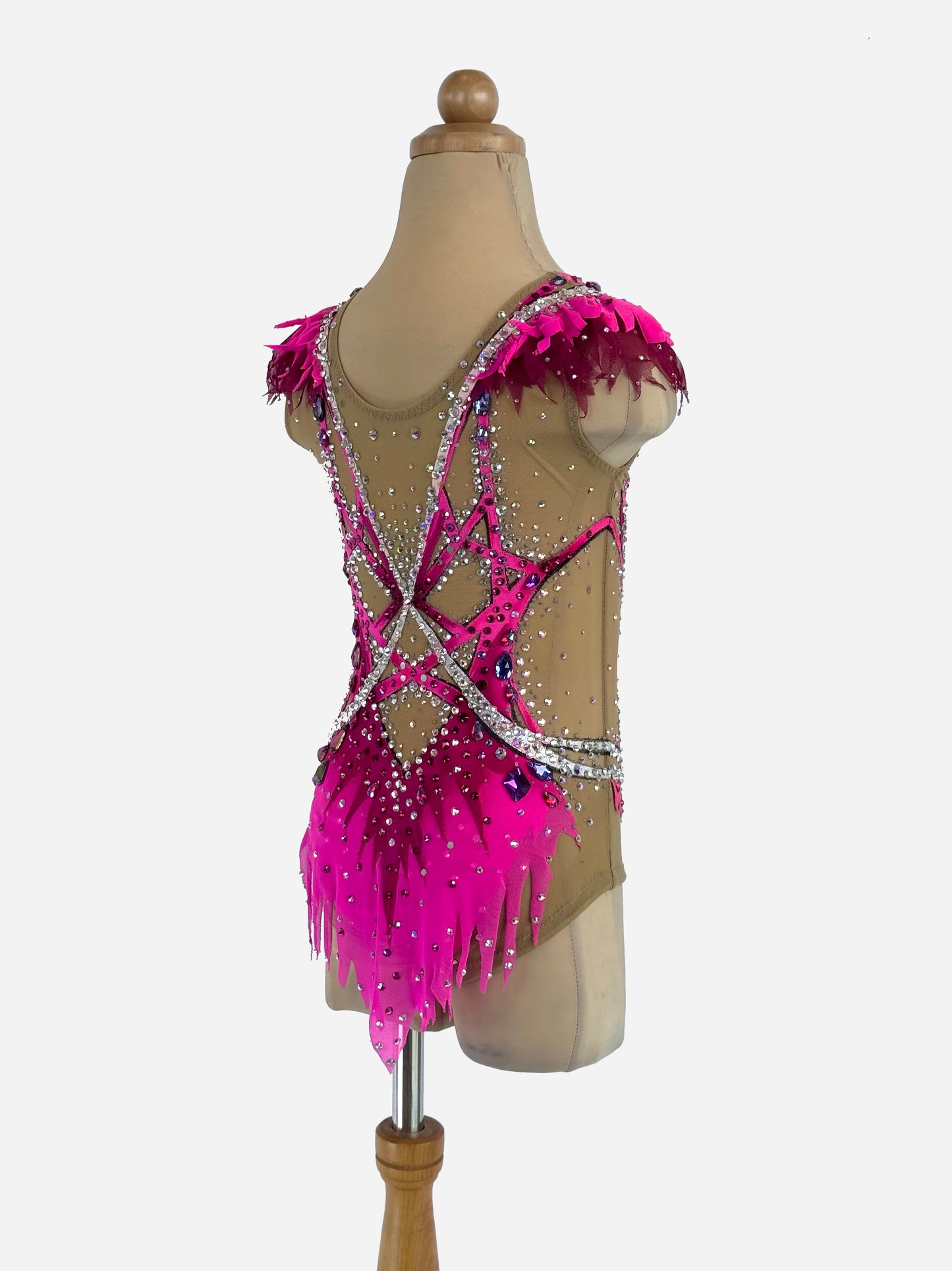 MYR350 rental price Fuchsia Flame Leotard (MYR1000 at Checkout Includes Security Deposit)