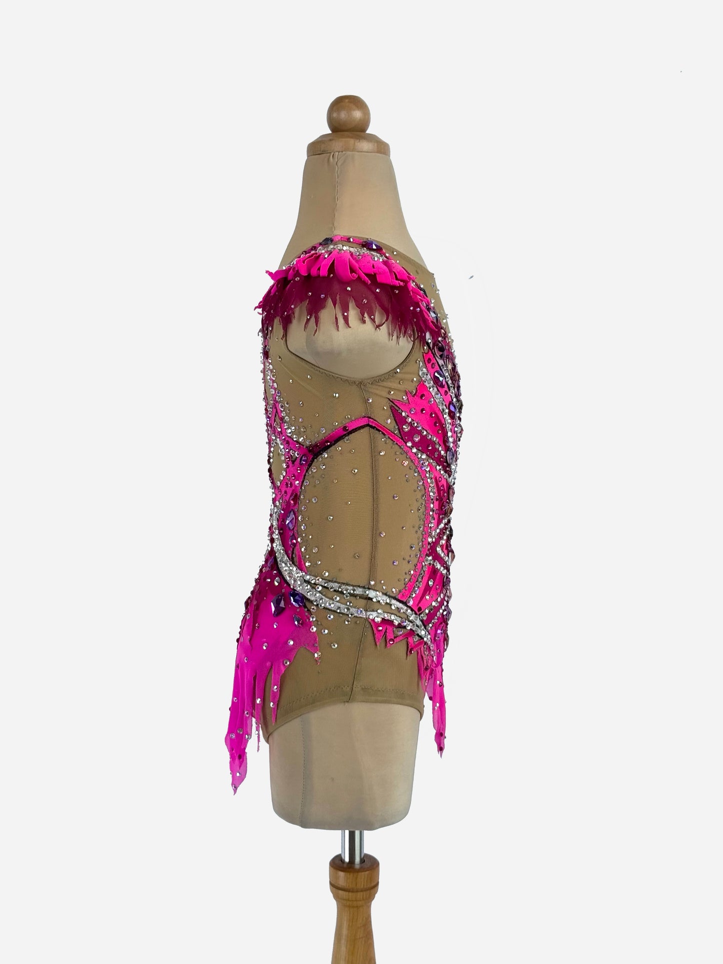 MYR350 rental price Fuchsia Flame Leotard (MYR1000 at Checkout Includes Security Deposit)