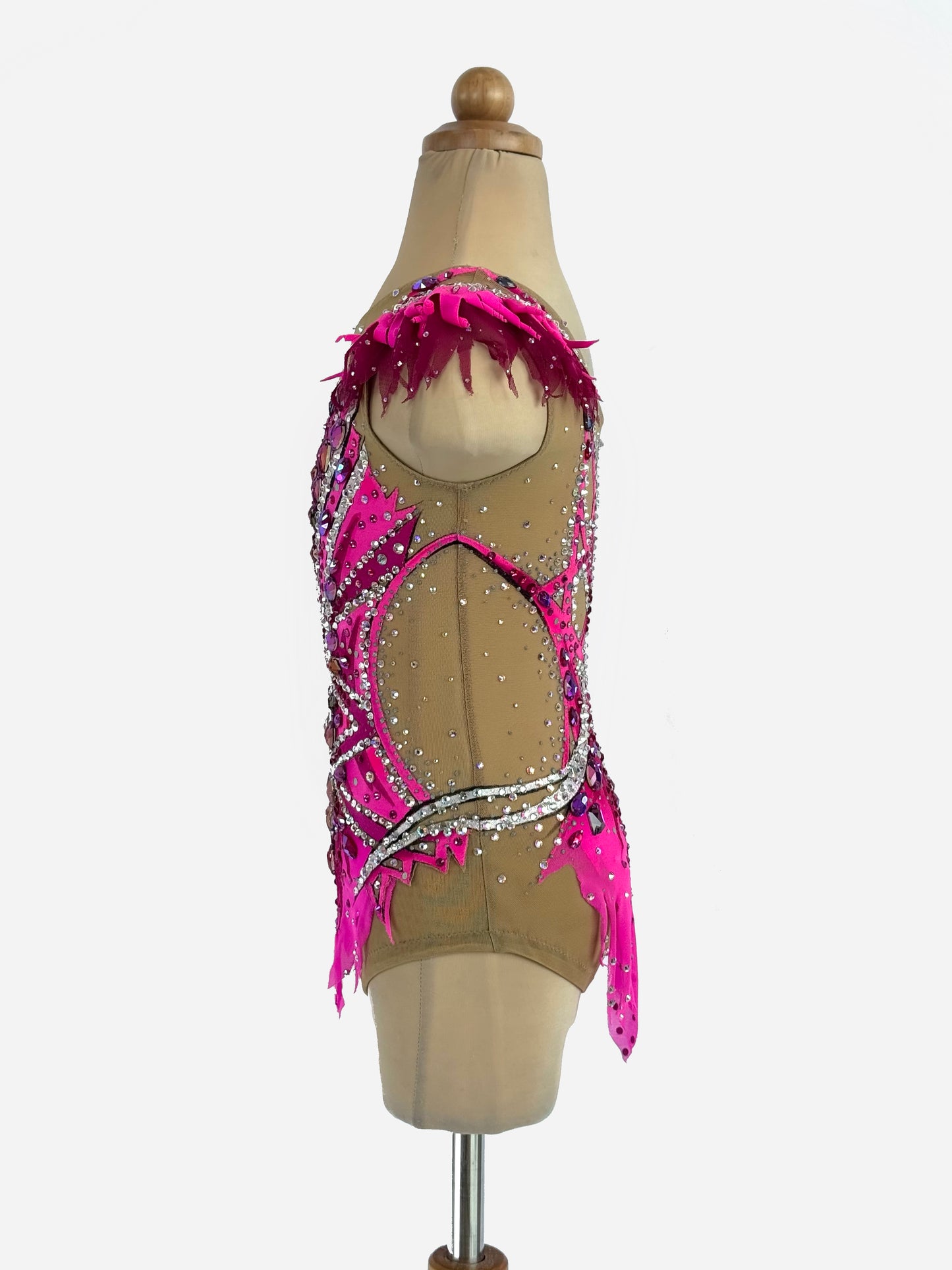 MYR350 rental price Fuchsia Flame Leotard (MYR1000 at Checkout Includes Security Deposit)