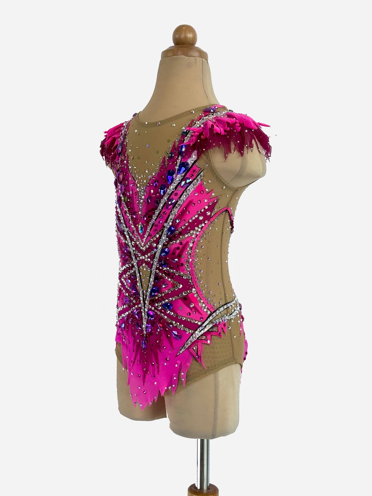MYR350 rental price Fuchsia Flame Leotard (MYR1000 at Checkout Includes Security Deposit)