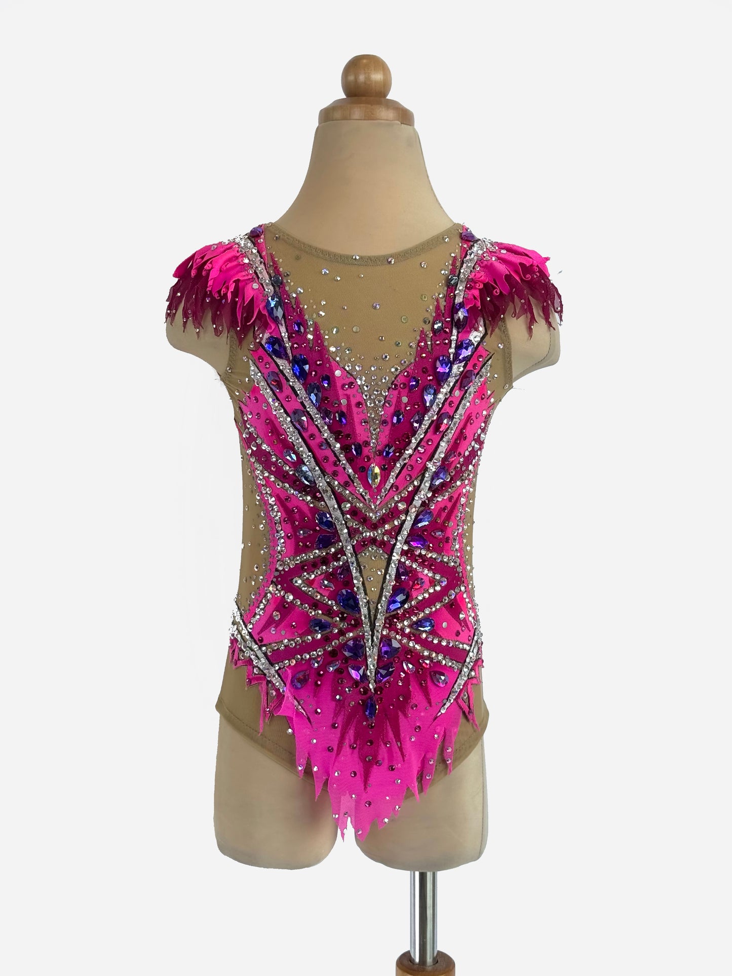 MYR350 rental price Fuchsia Flame Leotard (MYR1000 at Checkout Includes Security Deposit)