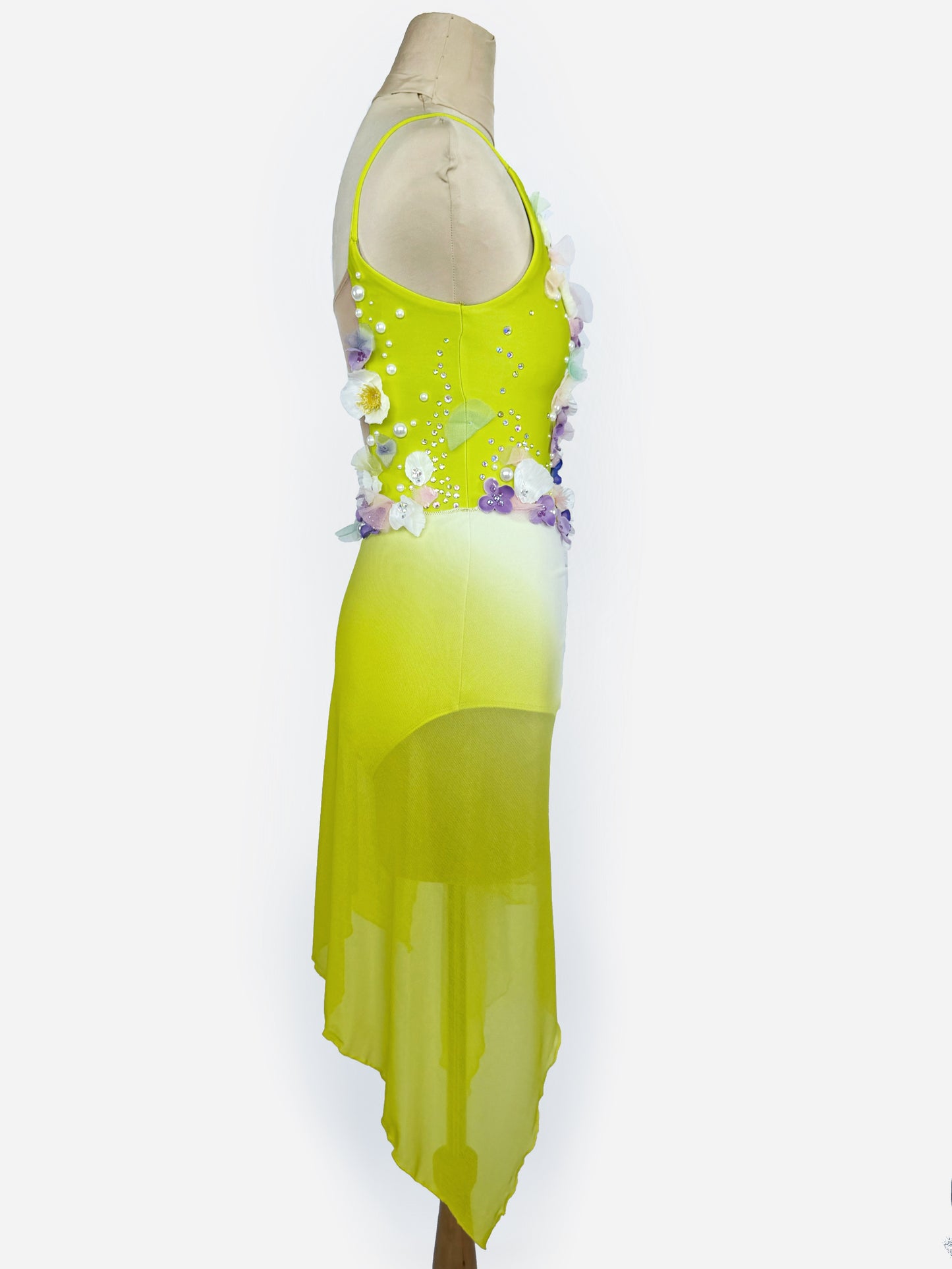 Yellow Sunshine Ice Skating Leotard