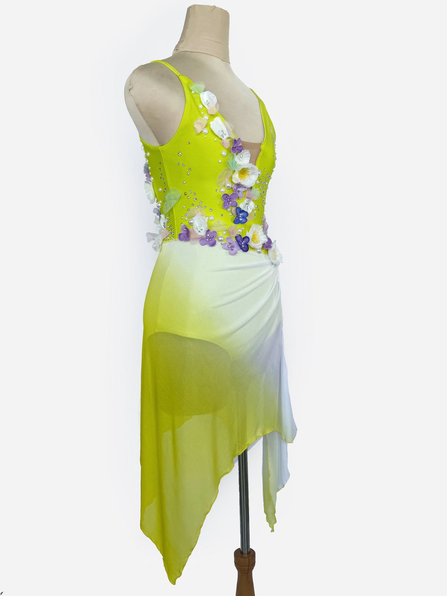 Yellow Sunshine Ice Skating Leotard