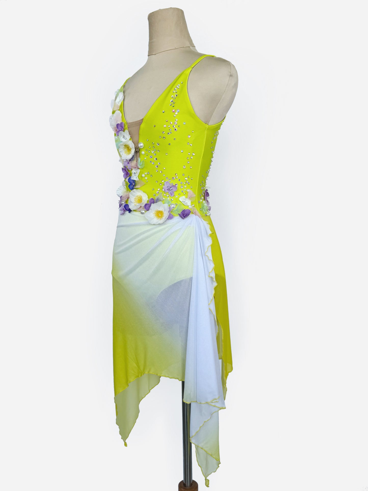 Yellow Sunshine Ice Skating Leotard