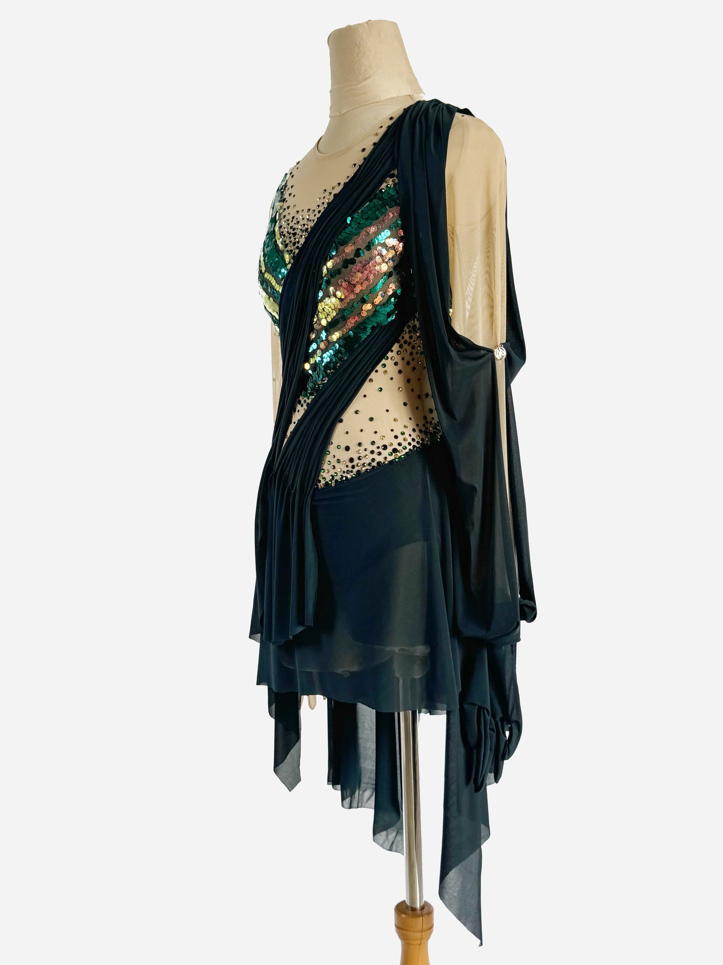 Celestia Teal Sequin Leotard