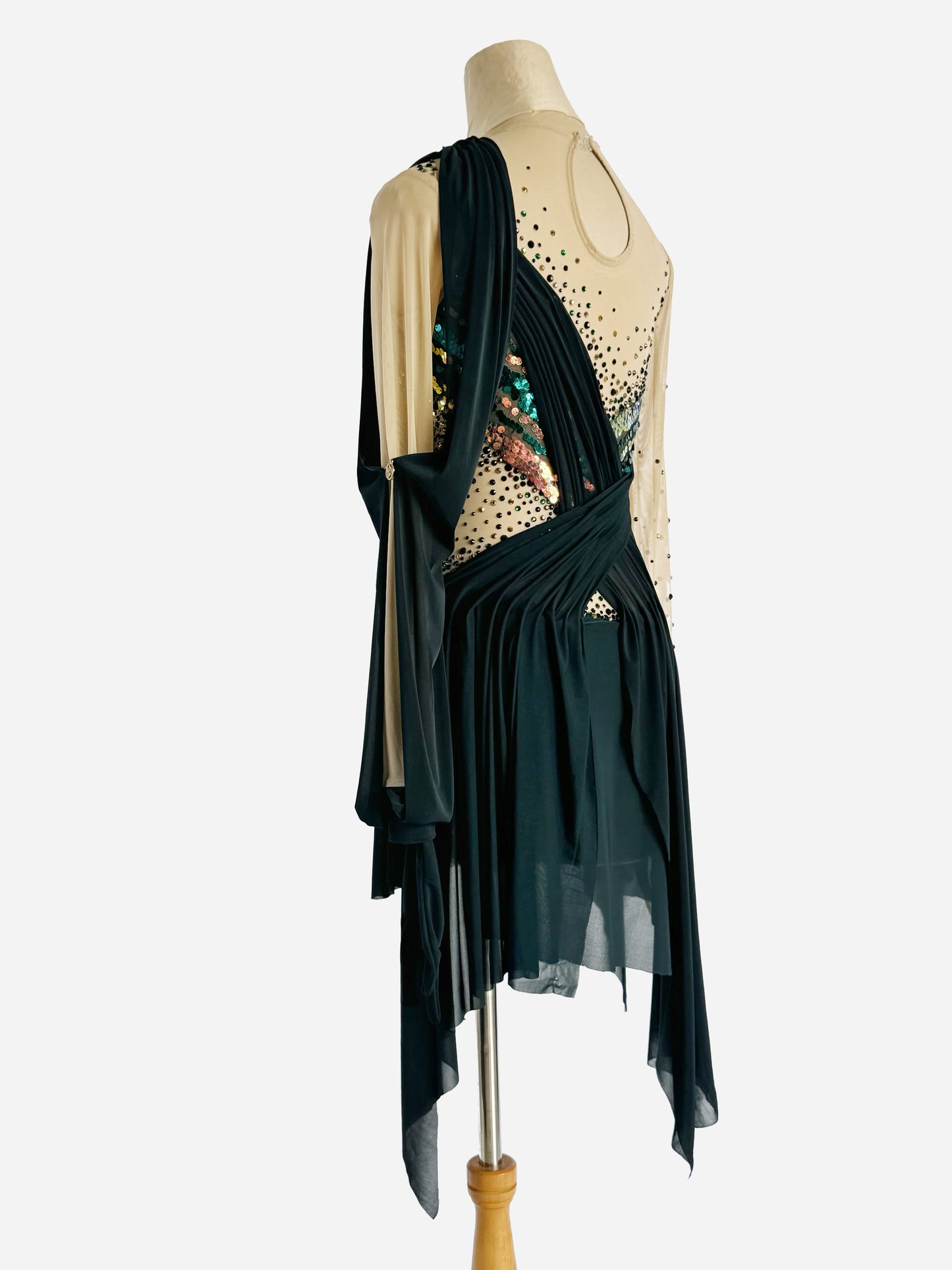 Celestia Teal Sequin Leotard
