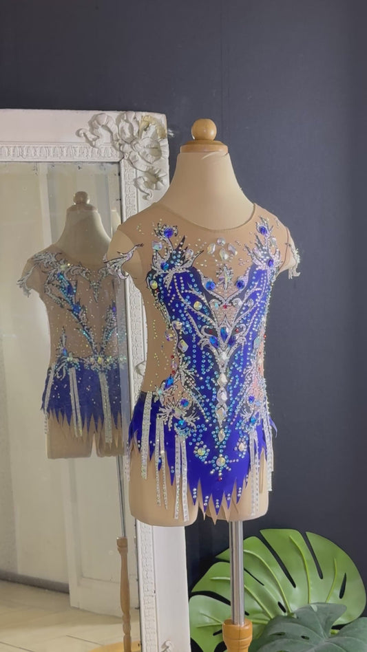 Blue with Silver Filigree RG Leo