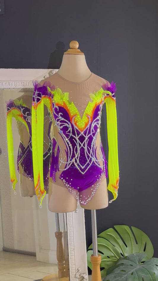 Long Sleeve Purple & Yellow RG Leo