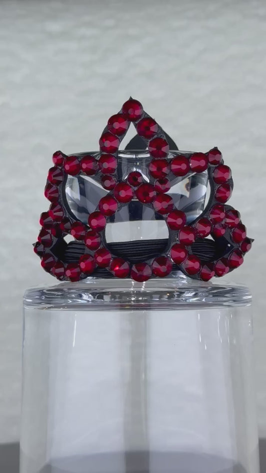 Scarlet Starburst twin hair crown