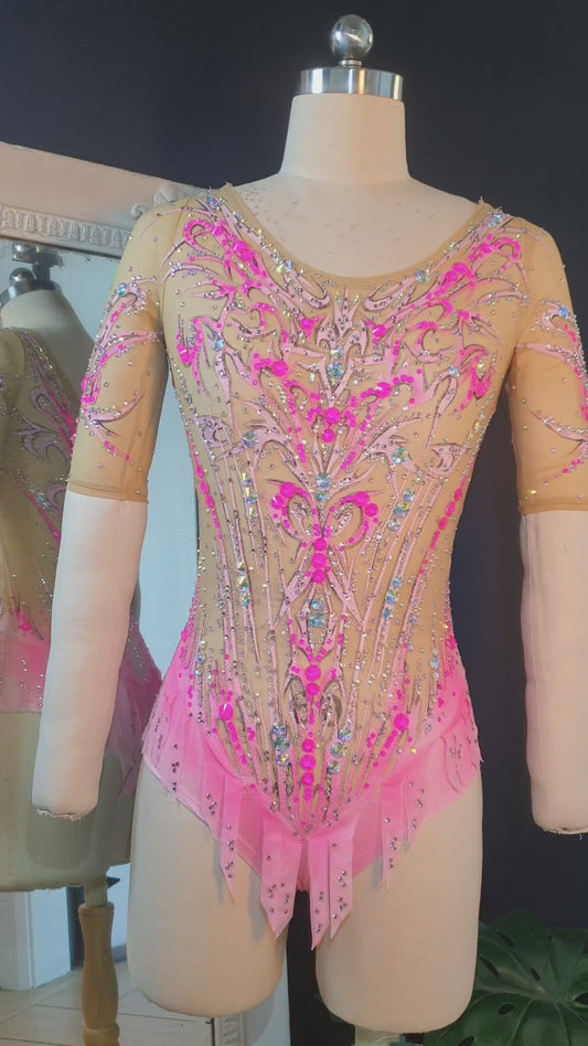 MYR400 rental price Pink-On-Pink Leotard (MYR1800 at Checkout Includes Security Deposit)