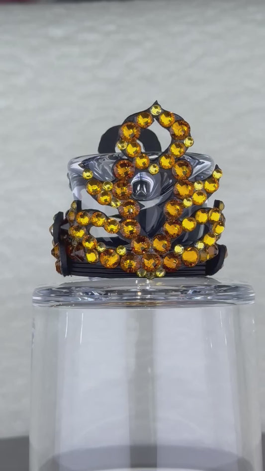 Gold Aura twin hair crown