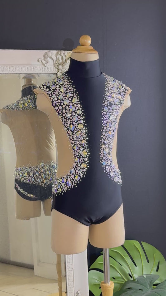 Black Collared Bare Back RG Leo